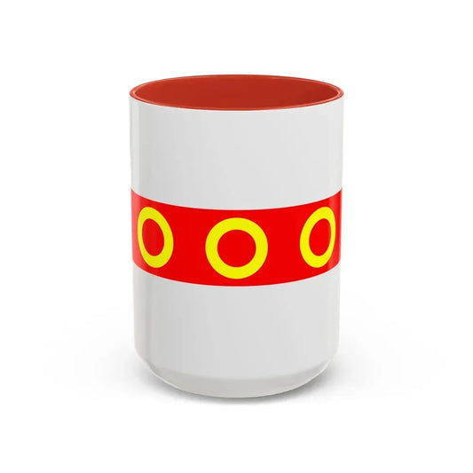 Flag of Kercem Malta - Accent Coffee Mug 15oz Red - Go Mug Yourself