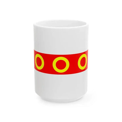 Flag of Kercem Malta - White Coffee Mug 15oz - Go Mug Yourself
