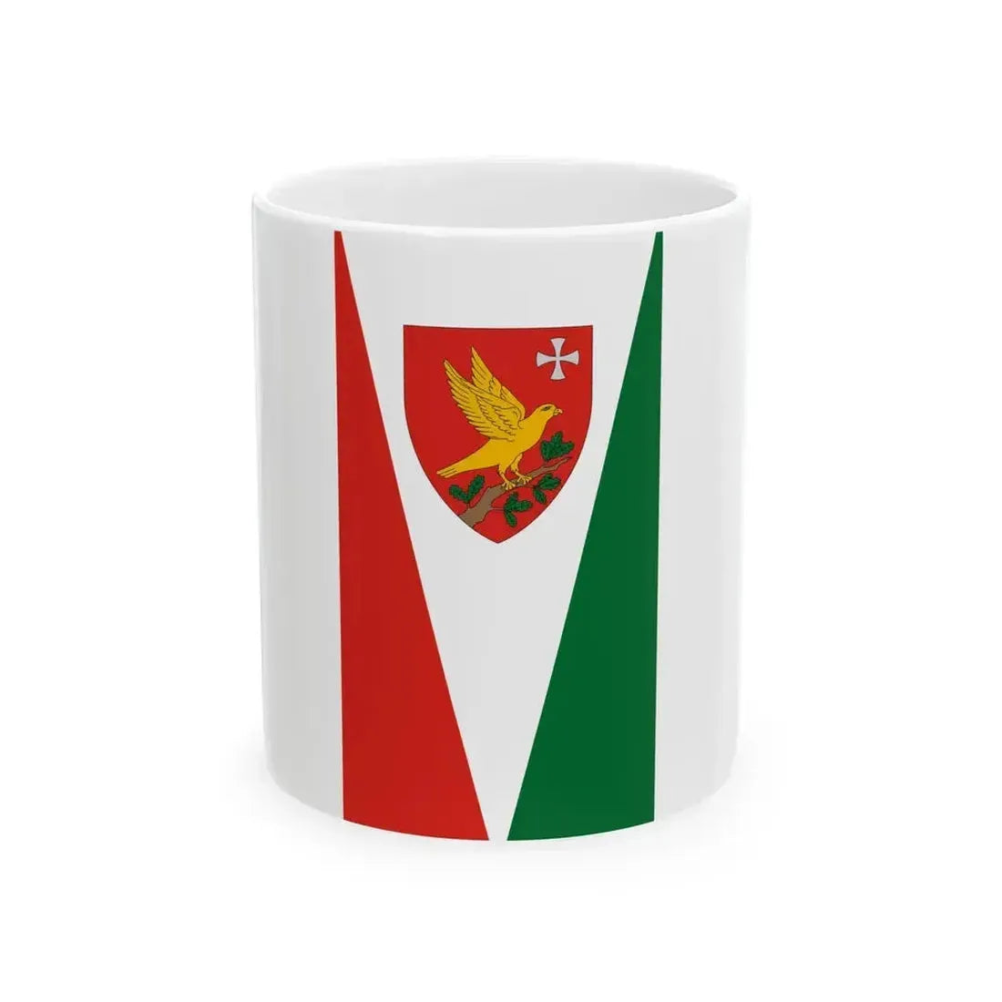 Flag of Kerecseny (Hungary) White Coffee Mug 11oz - Go Mug Yourself