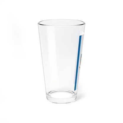Flag of Kerepes vertical (Hungary) Pint Glass 16oz - Go Mug Yourself