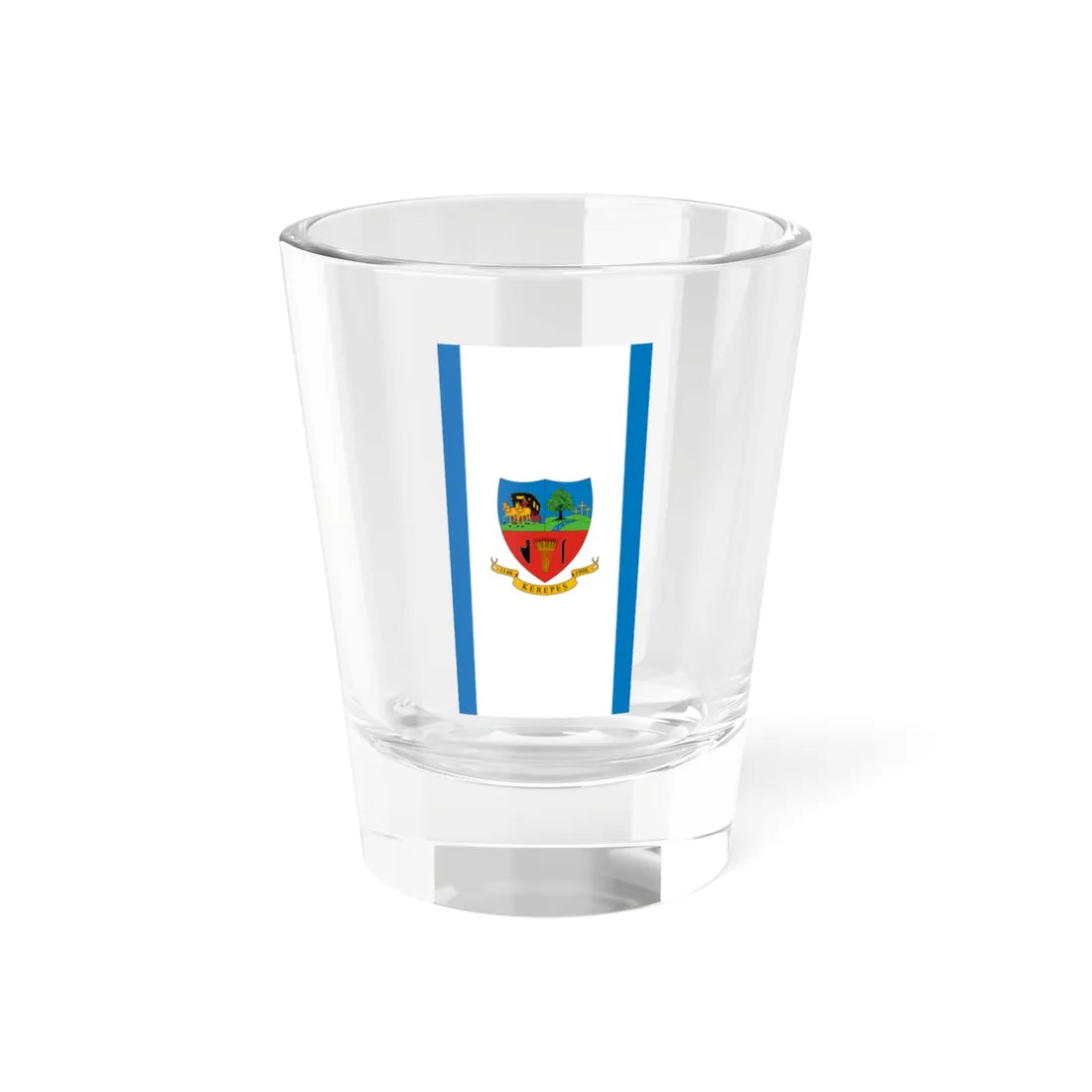 Flag of Kerepes vertical (Hungary) Shot Glass 1.5oz 1.5oz - Go Mug Yourself