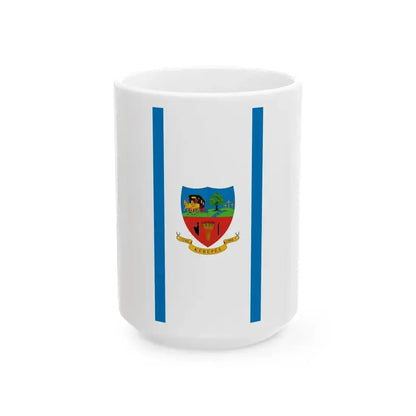 Flag of Kerepes vertical (Hungary) White Coffee Mug 15oz - Go Mug Yourself