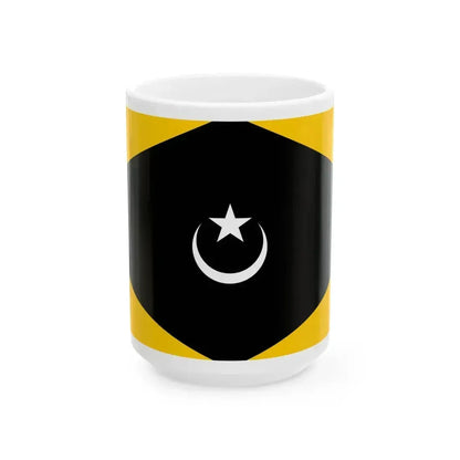 Flag of Kerian Perak (Malaysia) White Coffee Mug 15oz - Go Mug Yourself