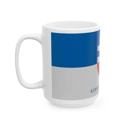 Flag of Kerkaszentkiraly (Hungary) White Coffee Mug - Go Mug Yourself