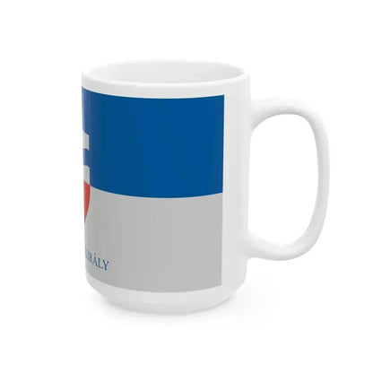 Flag of Kerkaszentkiraly (Hungary) White Coffee Mug - Go Mug Yourself