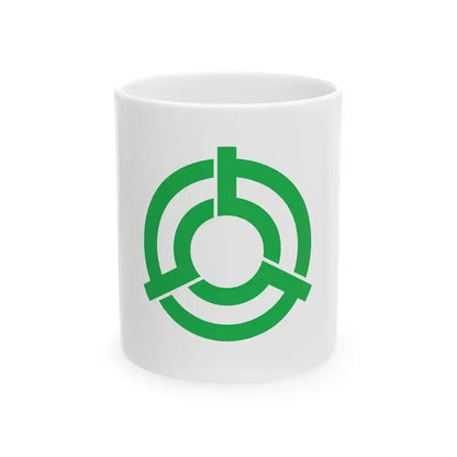 Flag of Kesennuma Miyagi 1953-2006 (Japan) White Coffee Mug 11oz - Go Mug Yourself