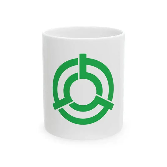 Flag of Kesennuma Miyagi 1953-2006 (Japan) White Coffee Mug 11oz - Go Mug Yourself
