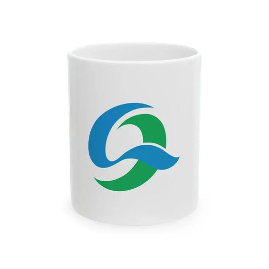 Flag of Kesennuma Miyagi (Japan) White Coffee Mug 11oz - Go Mug Yourself