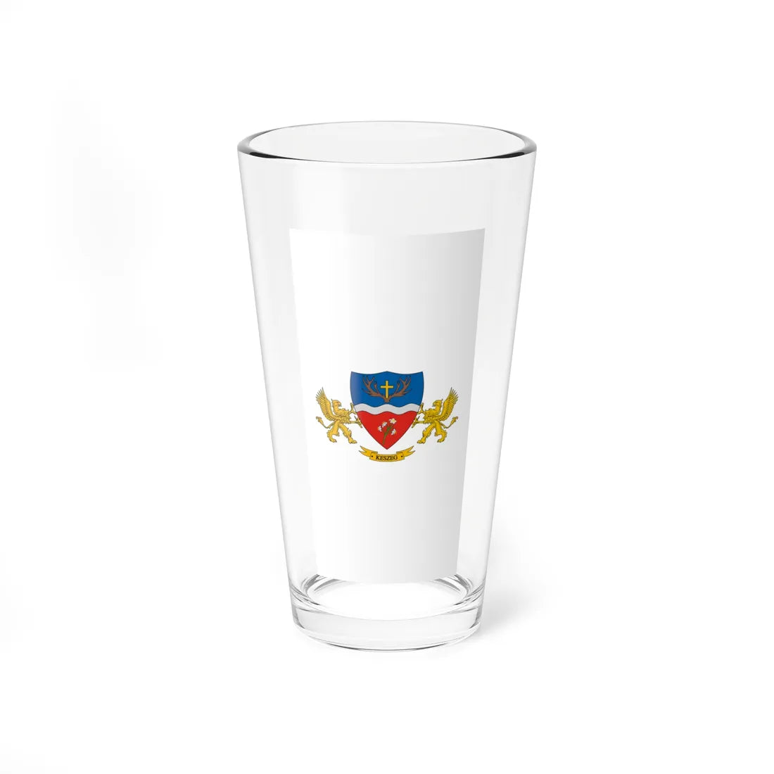Flag of Keszeg vertical (Hungary) Pint Glass 16oz 16oz - Go Mug Yourself