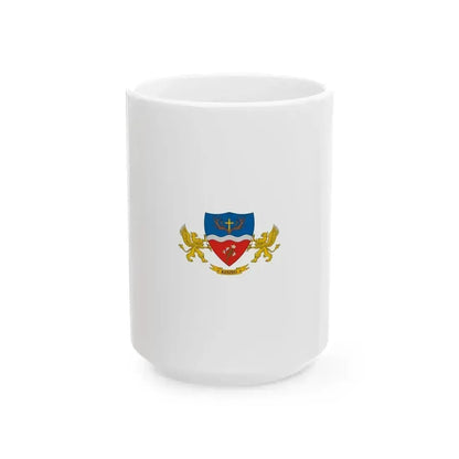 Flag of Keszeg vertical (Hungary) White Coffee Mug 15oz - Go Mug Yourself