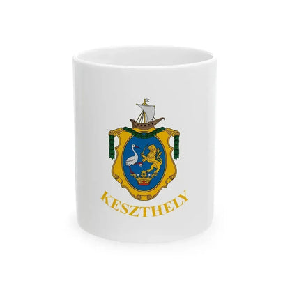 Flag of Keszthely (Hungary) White Coffee Mug 11oz - Go Mug Yourself
