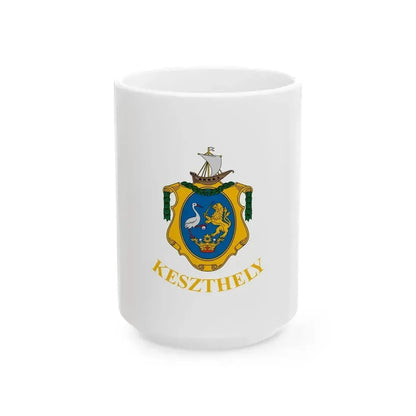 Flag of Keszthely (Hungary) White Coffee Mug 15oz - Go Mug Yourself