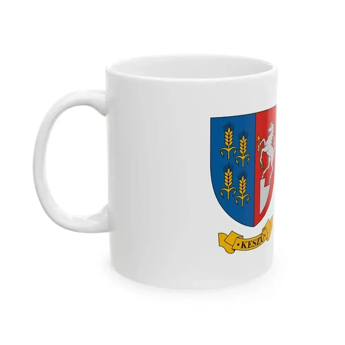 Flag of Keszu (Hungary) White Coffee Mug - Go Mug Yourself