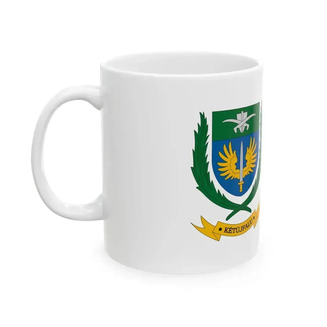 Flag of Ketujfalu (Hungary) White Coffee Mug - Go Mug Yourself