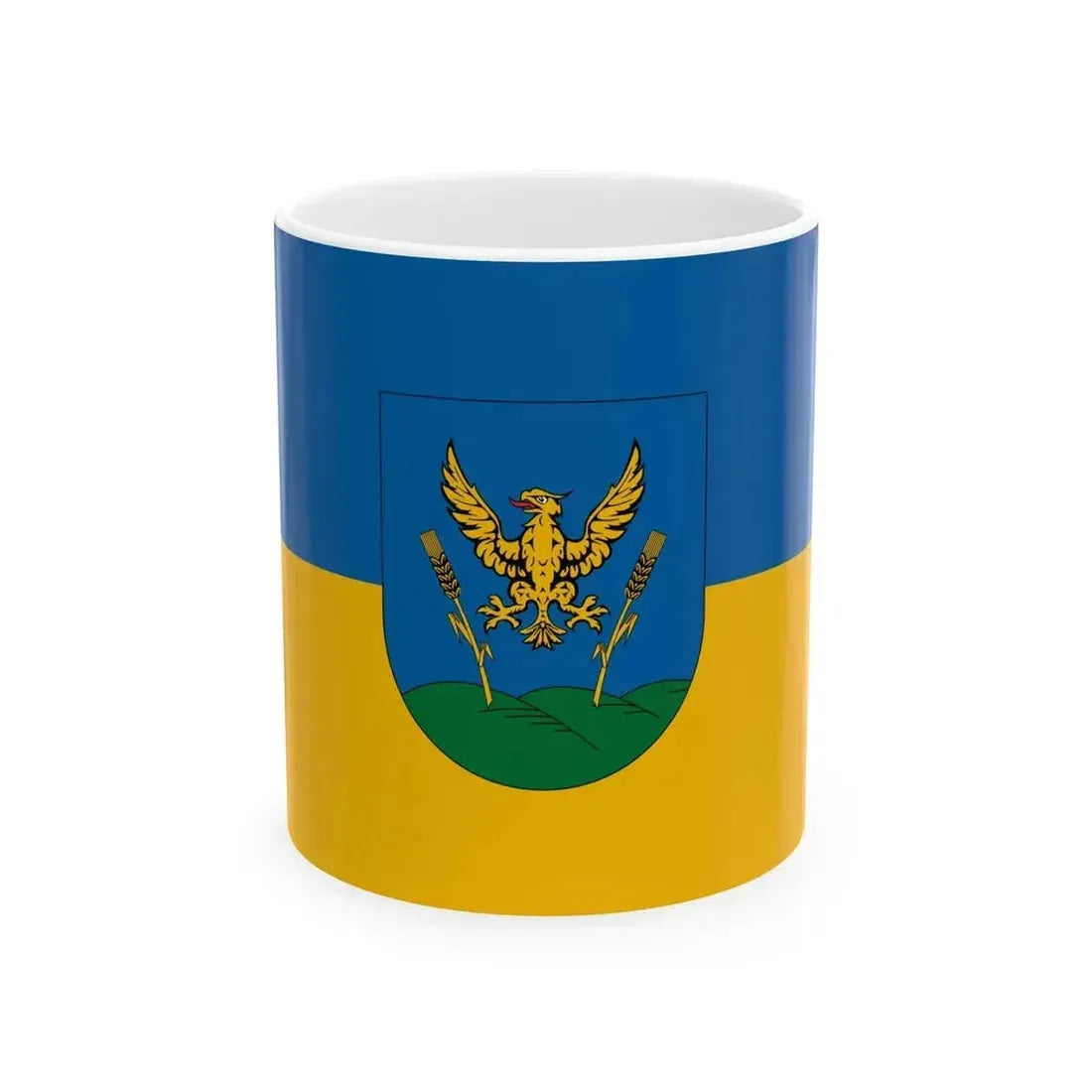Flag of Ketvolgy (Hungary) White Coffee Mug 11oz - Go Mug Yourself