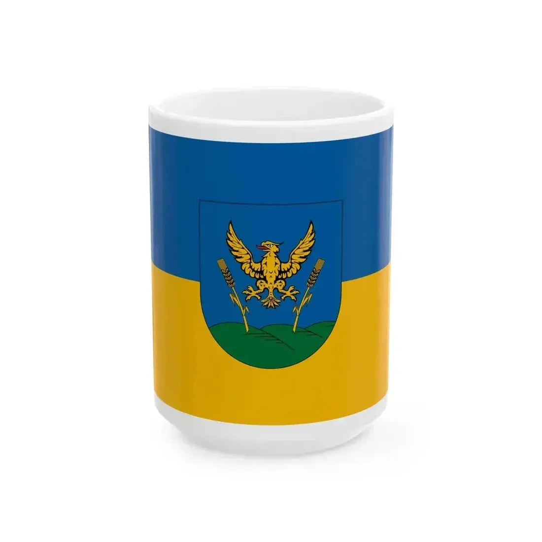 Flag of Ketvolgy (Hungary) White Coffee Mug 15oz - Go Mug Yourself