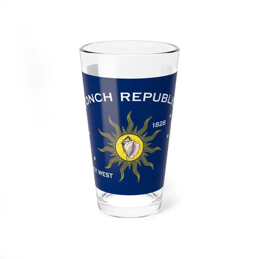 Flag of Key West Florida (United States) Pint Glass 16oz 16oz - Go Mug Yourself