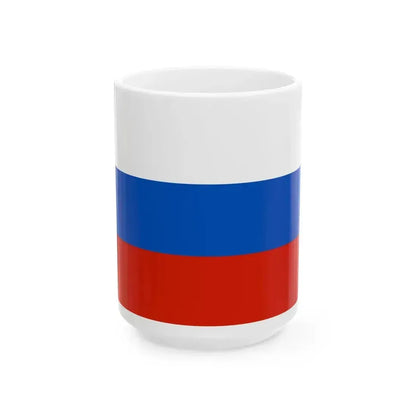 Flag of Khakassia 2002-2003 (Russia) White Coffee Mug 15oz - Go Mug Yourself