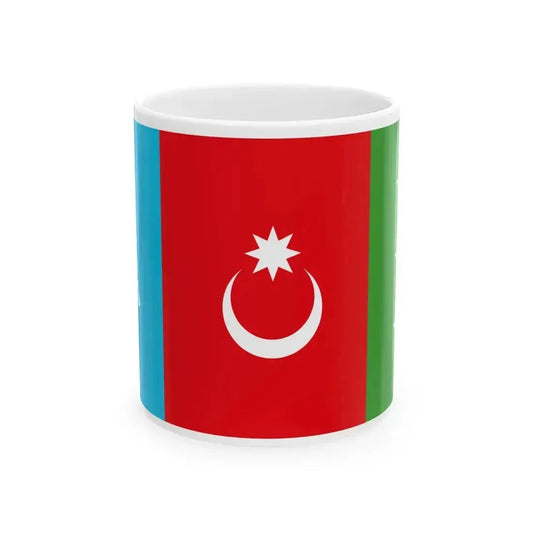 Flag of Khalaj People Fictive (Iran) White Coffee Mug 11oz - Go Mug Yourself