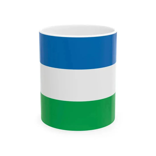Flag of Khanty-Mansiysk 2000 (Russia) White Coffee Mug 11oz - Go Mug Yourself
