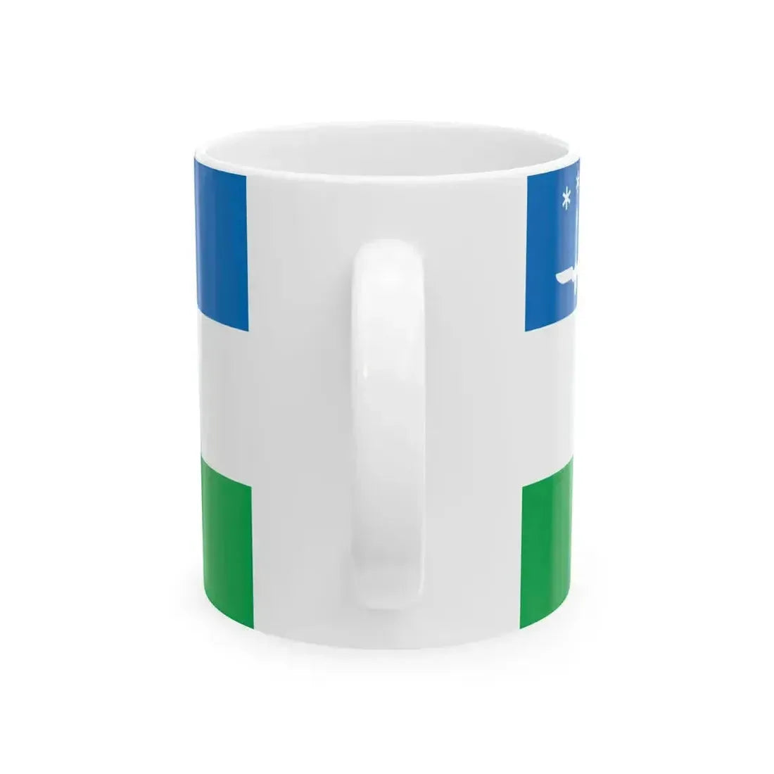 Flag of Khanty-Mansiysk 2000 (Russia) White Coffee Mug - Go Mug Yourself