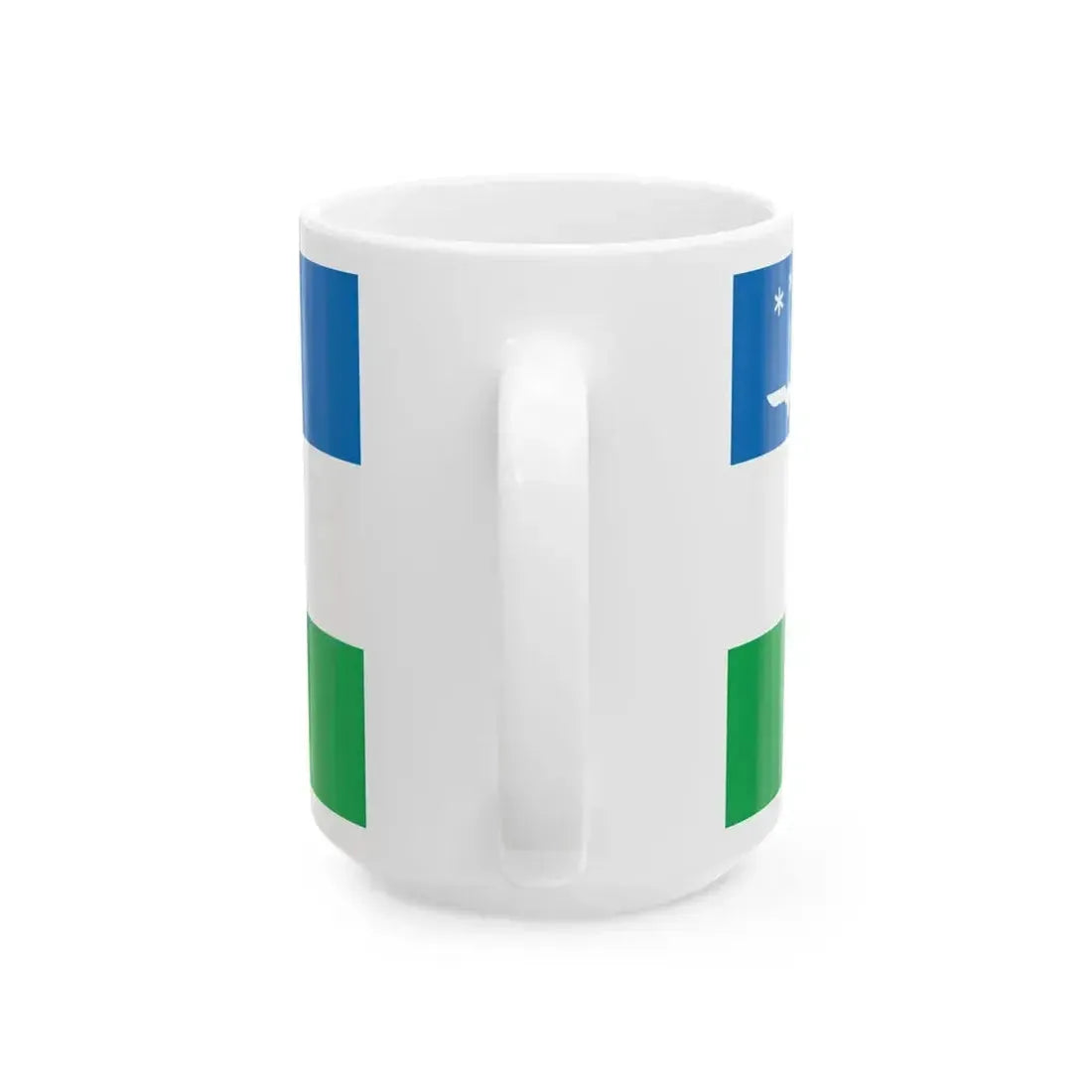Flag of Khanty-Mansiysk 2000 (Russia) White Coffee Mug - Go Mug Yourself