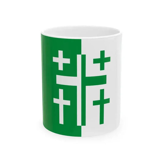 Flag of Kharagauli Municipality (Georgia) White Coffee Mug 11oz - Go Mug Yourself