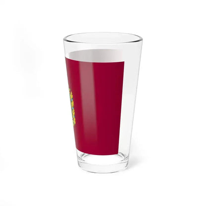 Flag of Kharkiv Oblast (Ukraine) Pint Glass 16oz - Go Mug Yourself