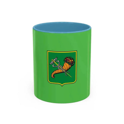 Flag of Kharkiv Ukraine - Accent Coffee Mug 11oz Light Blue - Go Mug Yourself