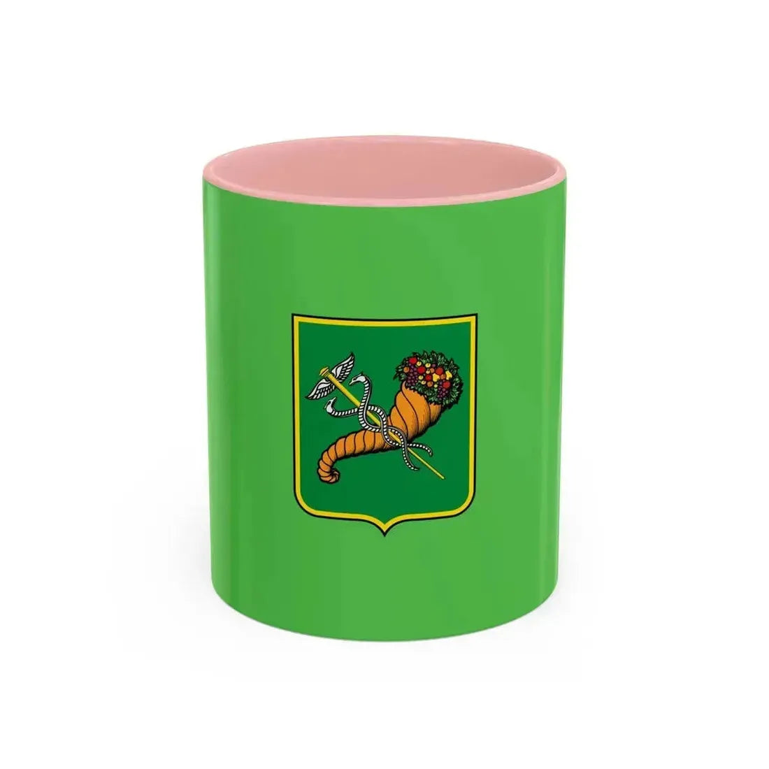 Flag of Kharkiv Ukraine - Accent Coffee Mug 11oz Pink - Go Mug Yourself