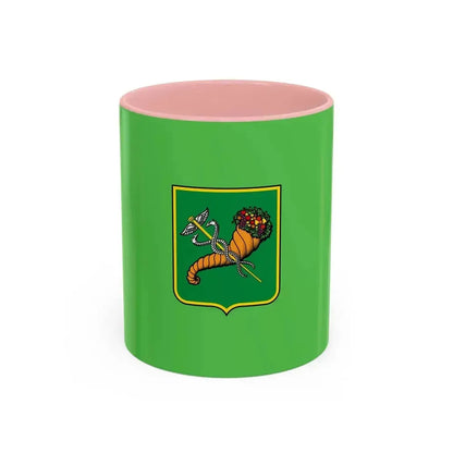 Flag of Kharkiv Ukraine - Accent Coffee Mug 11oz Pink - Go Mug Yourself