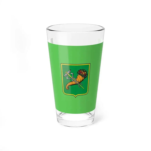 Flag of Kharkiv Ukraine - Pint Glass 16oz 16oz - Go Mug Yourself