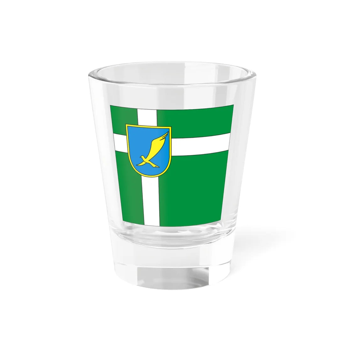 Flag of Khartsyzk (Ukraine) Shot Glass 1.5oz 1.5oz - Go Mug Yourself