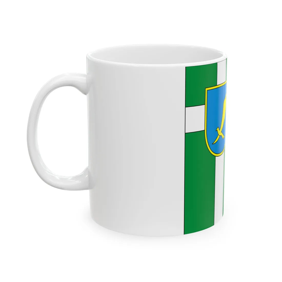 Flag of Khartsyzk (Ukraine) White Coffee Mug - Go Mug Yourself