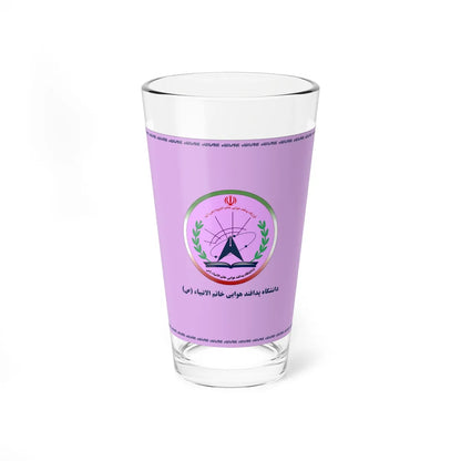 Flag of Khatamol Anbia Air Defense University alternate (Iran) Pint Glass 16oz 16oz - Go Mug Yourself
