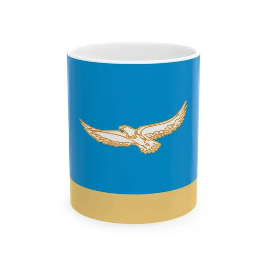 Flag of Khaybullinsky rayon (Russia) White Coffee Mug 11oz - Go Mug Yourself