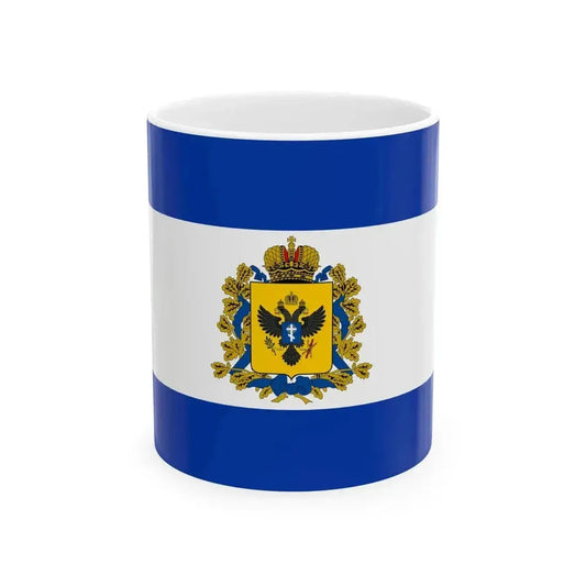 Flag of Kherson Oblast Russia (Russia) White Coffee Mug 11oz - Go Mug Yourself