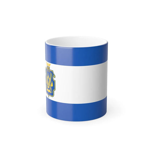 Flag of Kherson Oblast Ukraine - Color Changing Coffee Mug-11oz-Go Mug Yourself