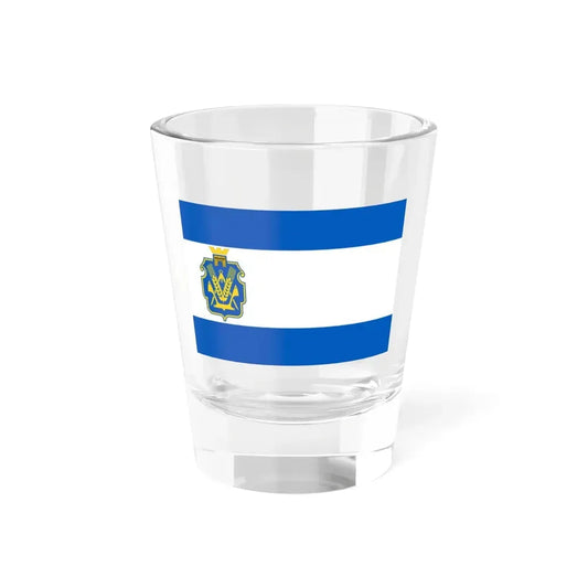 Flag of Kherson Oblast Ukraine - Shot Glass 1.5oz 1.5oz - Go Mug Yourself