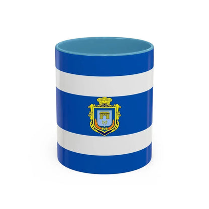 Flag of Kherson Ukraine - Accent Coffee Mug 11oz Light Blue - Go Mug Yourself