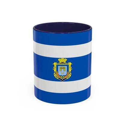 Flag of Kherson Ukraine - Accent Coffee Mug 11oz Navy - Go Mug Yourself
