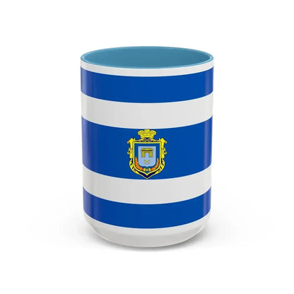 Flag of Kherson Ukraine - Accent Coffee Mug 15oz Light Blue - Go Mug Yourself