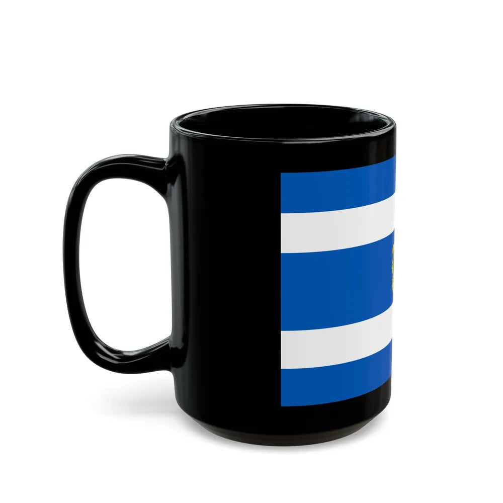 Flag of Kherson Ukraine - Black Coffee Mug-Go Mug Yourself