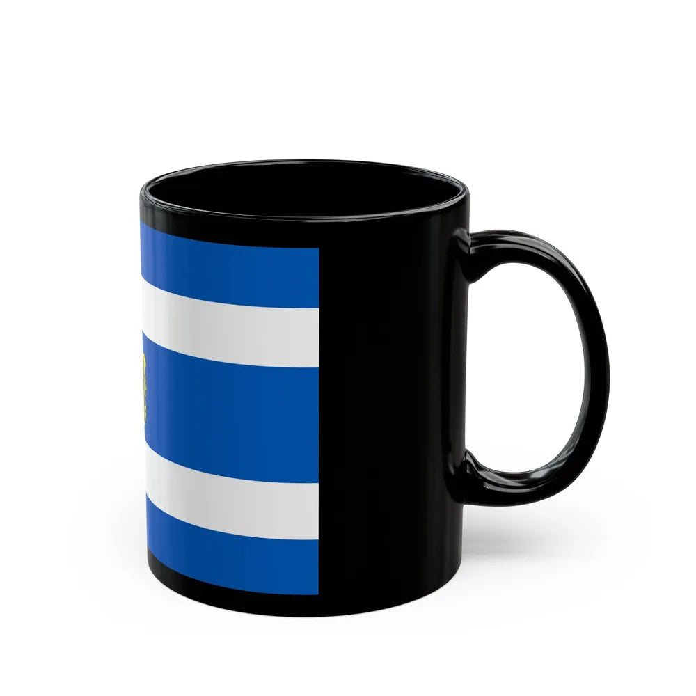 Flag of Kherson Ukraine - Black Coffee Mug-Go Mug Yourself