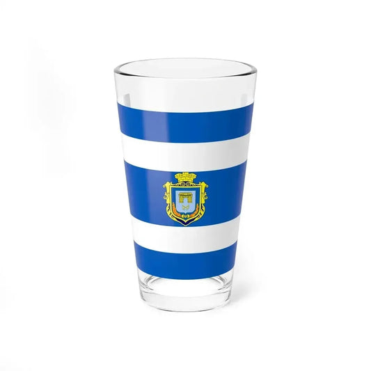 Flag of Kherson Ukraine - Pint Glass 16oz 16oz - Go Mug Yourself