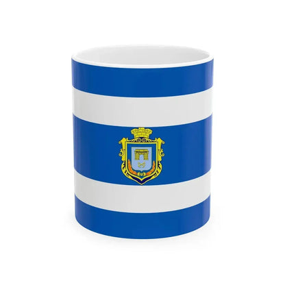 Flag of Kherson Ukraine - White Coffee Mug 11oz - Go Mug Yourself