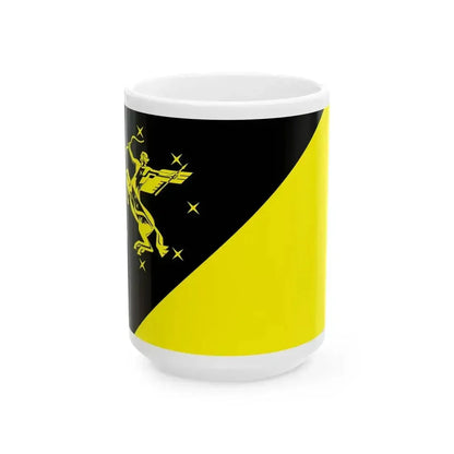 Flag of Khimki (Russia) White Coffee Mug 15oz - Go Mug Yourself