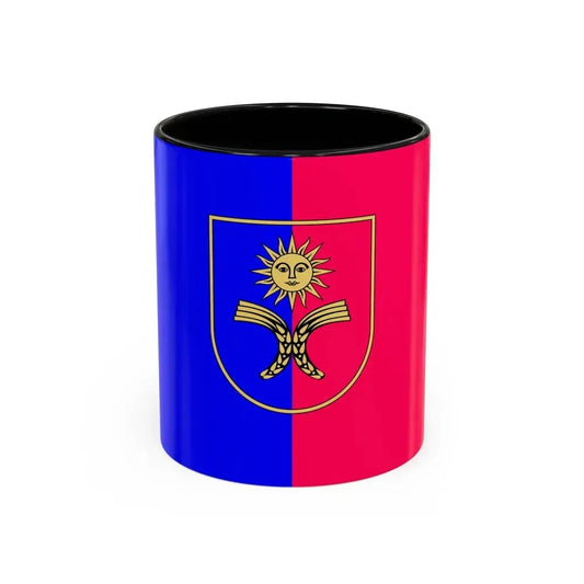 Flag of Khmelnytskyi Oblast Ukraine - Accent Coffee Mug 11oz Black - Go Mug Yourself