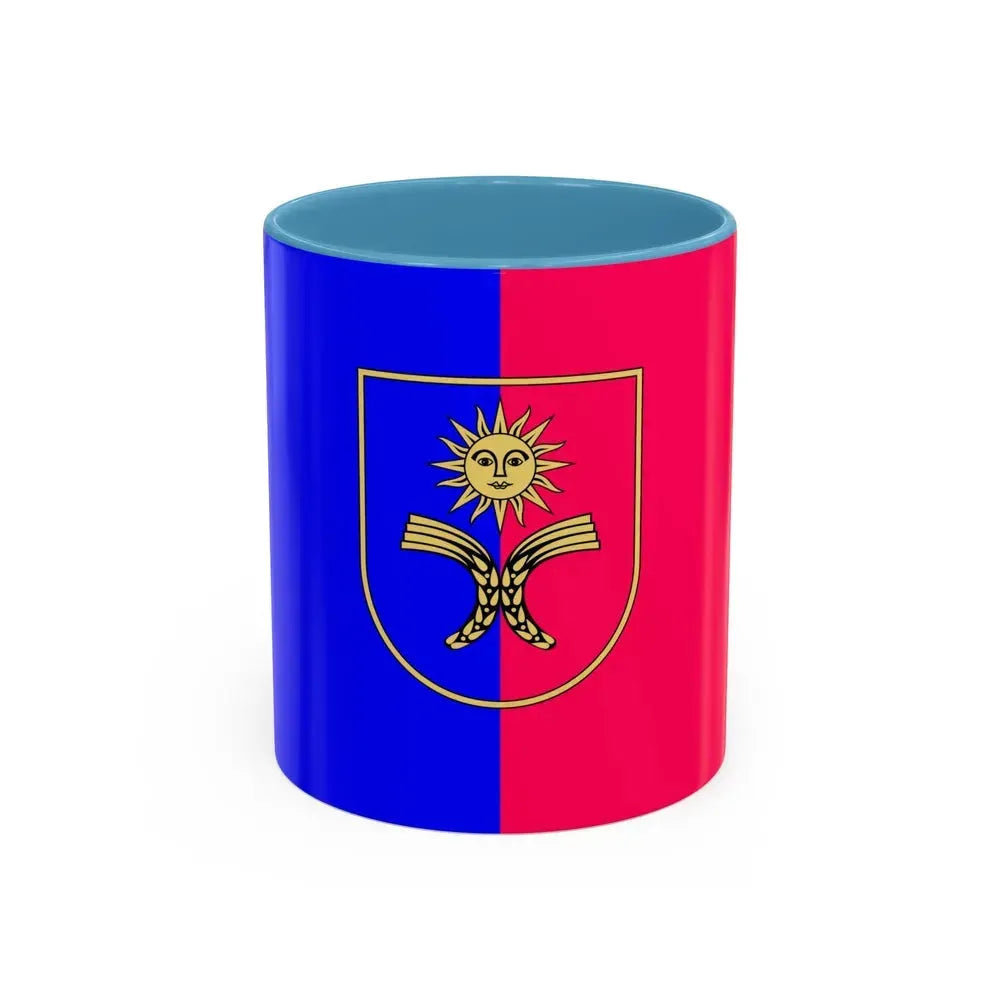 Flag of Khmelnytskyi Oblast Ukraine - Accent Coffee Mug 11oz Light Blue - Go Mug Yourself
