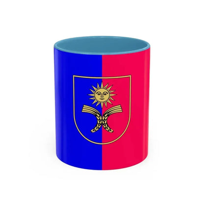 Flag of Khmelnytskyi Oblast Ukraine - Accent Coffee Mug 11oz Light Blue - Go Mug Yourself